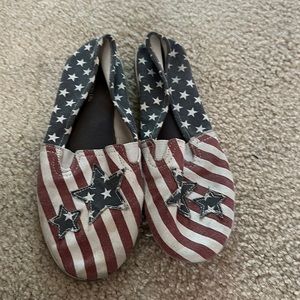 Red White and Blue Airwalk Shoes